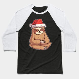 Christmas Sloth Baseball T-Shirt